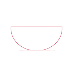 Objects Serving Bowls Ikea Blanda Blank Serving Bowl 14 Inch Silhouette Svg Vector, Free Vectors File